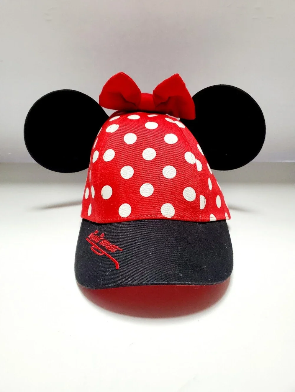 Official Disney's Minnie Mouse Snapback Youth Baseball Hat with Ears
